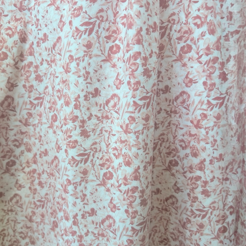 Garnett Hill Organic Pima Cotton Pink Floral Button Down Shirt Size 12 - Picture 3 of 7